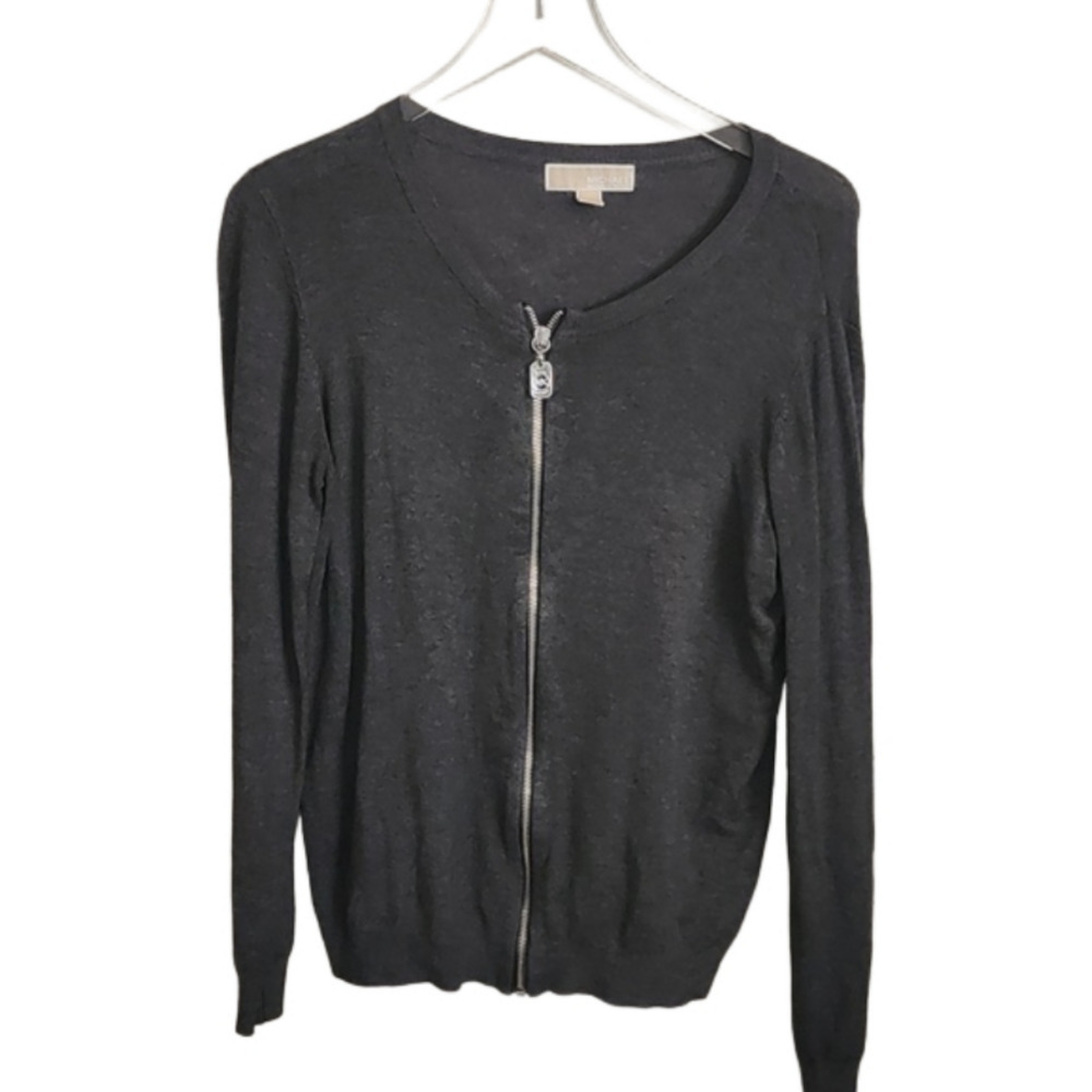 Grey Micheal Kors Zipper Sweater